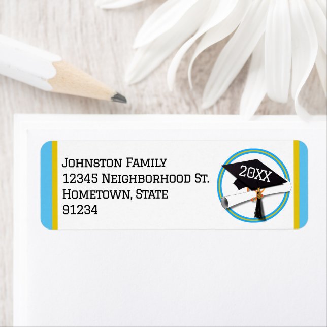  School Colours Lt Blue and Gold Graduation (Insitu)