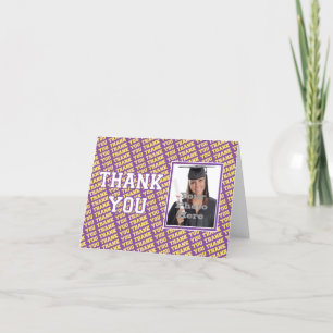 School Colours Thank You Note Card