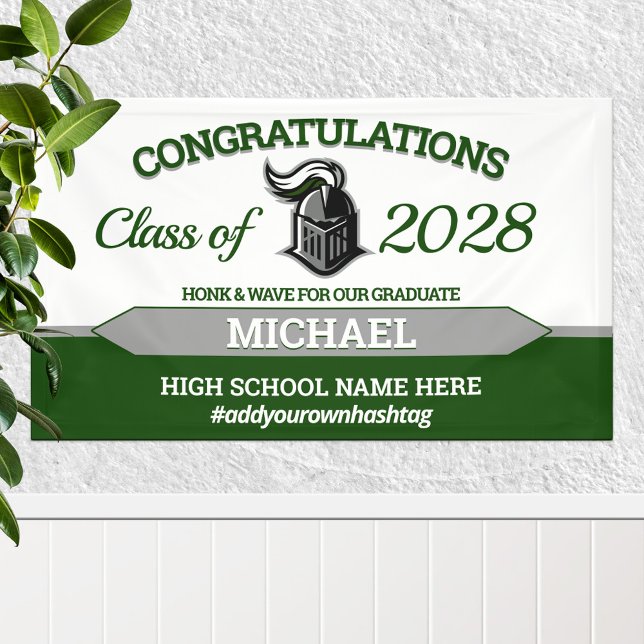 School Colours with Mascot Graduation Banner (Creator Uploaded)