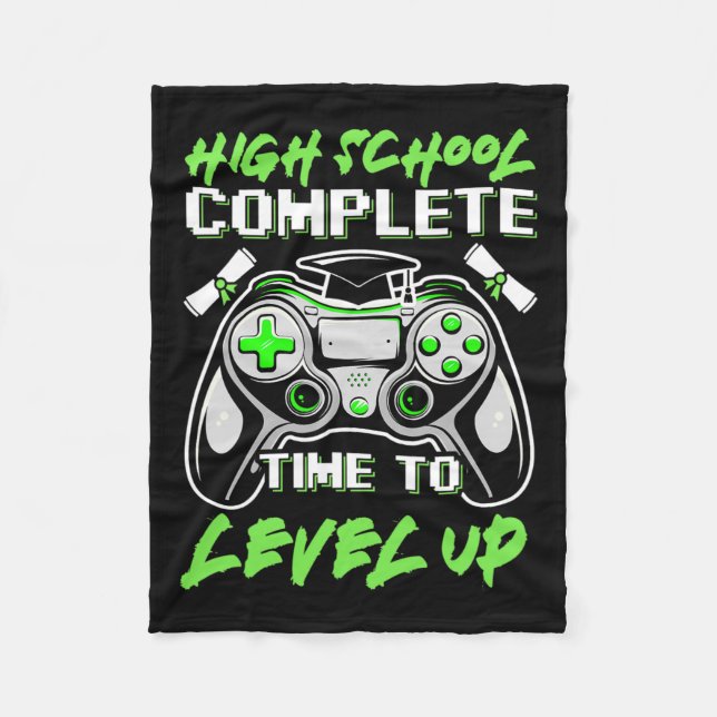 School Complete Gaming Apparel Gaming Shirt Funny  Fleece Blanket (Front)