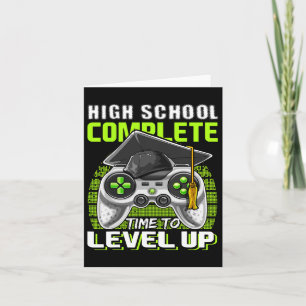 School Complete Video Game Senior Graduation Gift  Card
