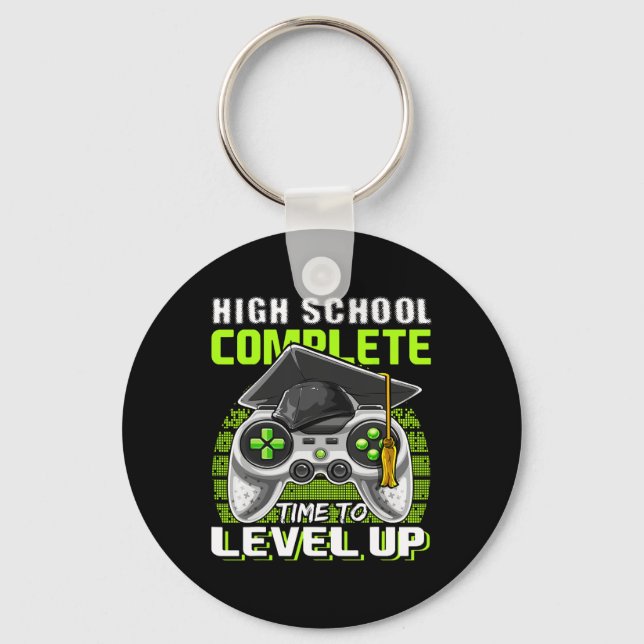 School Complete Video Game Senior Graduation Gift  Key Ring (Front)