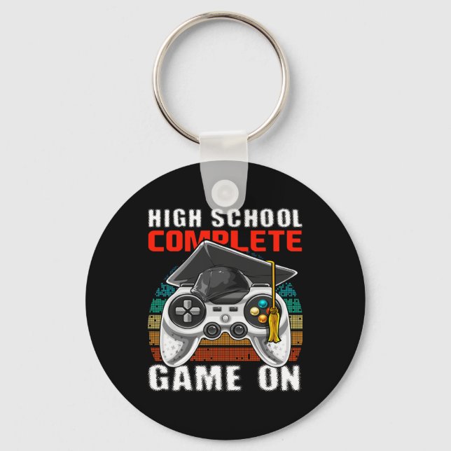 School Complete Video Game Senior Graduation Gift  Key Ring (Front)