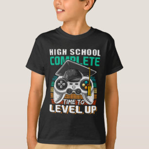 School Complete Video Game Senior Graduation Gift  T-Shirt