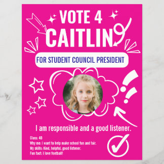 School Council Voting Template for Kids  Flyer
