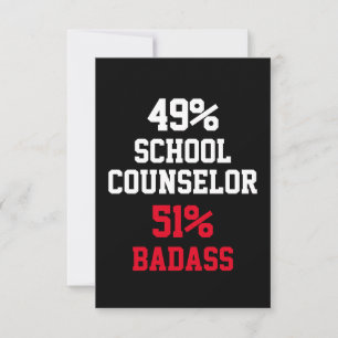 School Counsellor Badass Card