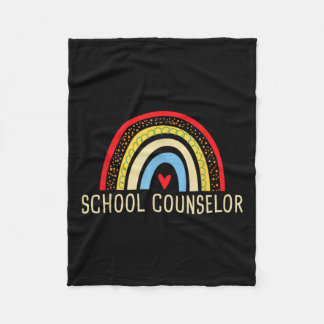 School Counsellor - Counseling Elementary Guidance Fleece Blanket