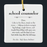 School Counsellor Definition Appreciation Gift Ceramic Ornament<br><div class="desc">This definition of a School Counsellor proudly displayed is both a meaningful and practical gift.</div>