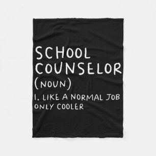 School Counsellor Definition Fun Ck To School Firs Fleece Blanket