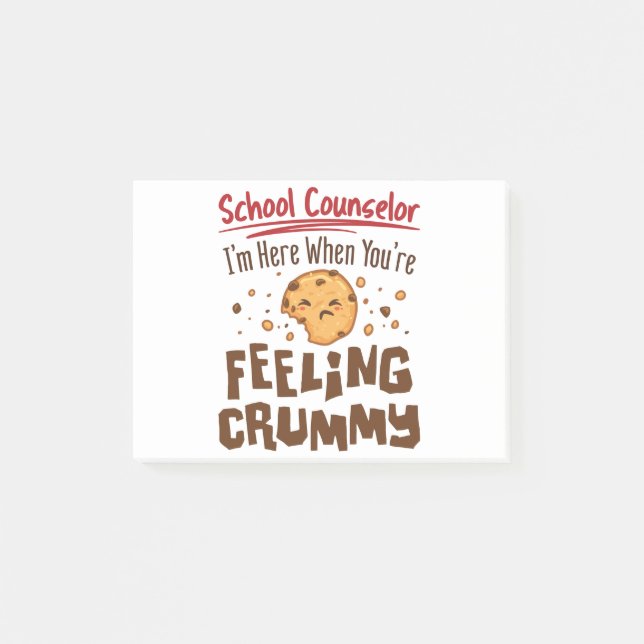 School Counsellor Elementary Middle Cute Saying Post-it Notes (Front)
