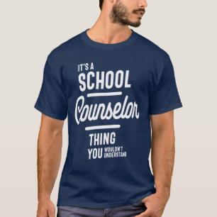 School Counsellor Gift Funny Job Title Profession T-Shirt