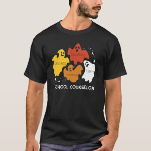 School Counsellor Halloween Social Worker Ghost Ps T-Shirt