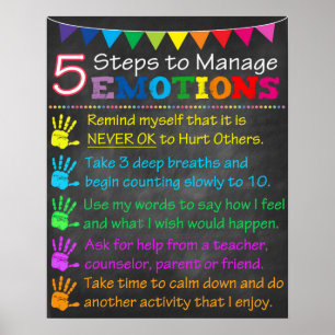 School Counsellor Poster, Behaviour Therapy Decor