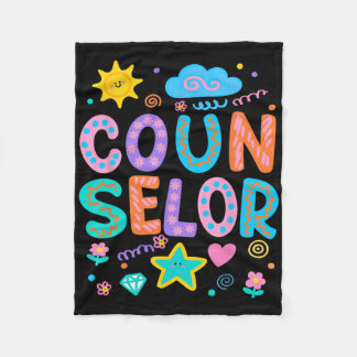 School Counsellor Psychologist Therapist Teacher A Fleece Blanket