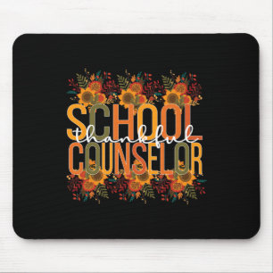 School Counsellor Thanksgiving School Counseling  Mouse Pad