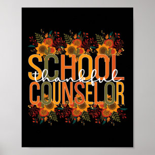 School Counsellor Thanksgiving School Counseling Poster