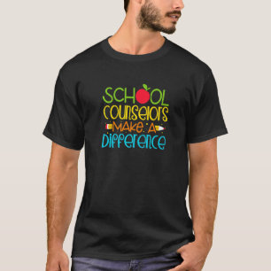 School Counsellors Difference Guidance Counseling  T-Shirt