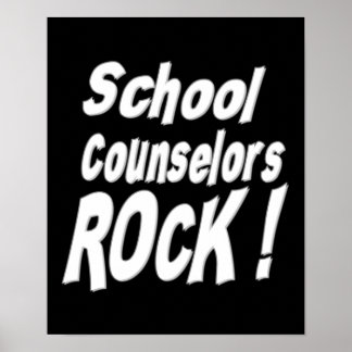 School Counsellors Rock! Poster Print