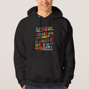 School Counselor Appreciation Valentine's Day Scho Hoodie