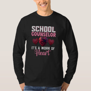 School Counselor Appreciation Valentine's Day Scho T-Shirt
