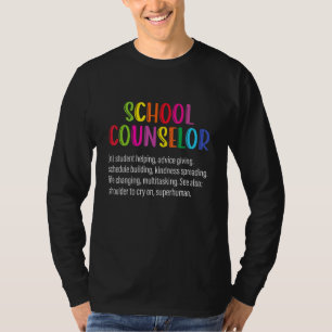 School Counselor Definition Funny Appreciation Cou T-Shirt