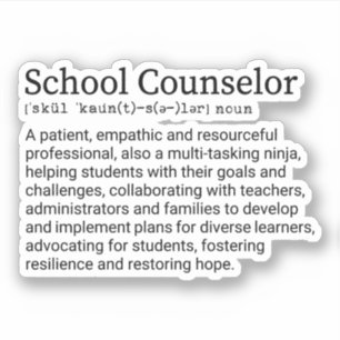School Counselor Definition, School Counselor Gift