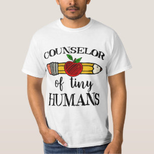 School Counselor of Tiny Humans Back To School Gui T-Shirt