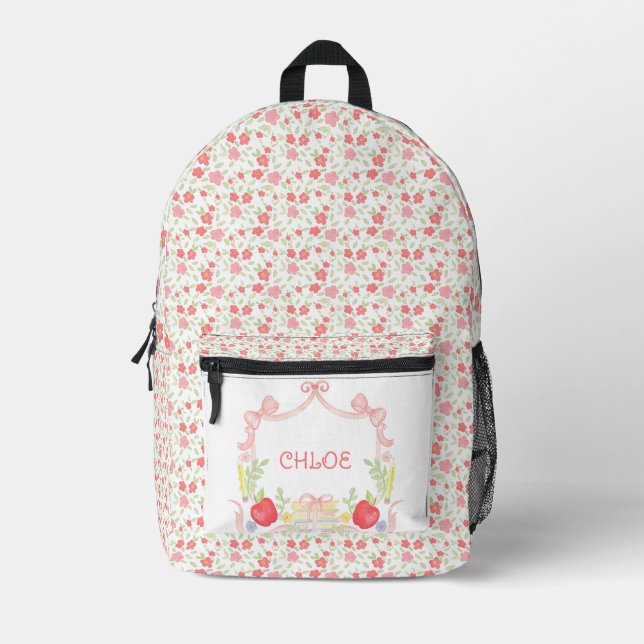 School Crest | Grade School Printed Backpack (Front)