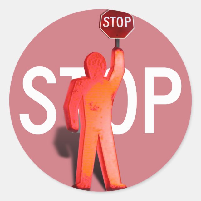 School Crossing Guard Classic Round Sticker (Front)