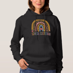 School Custodian 100th Day Of School Cleaner Hoodie