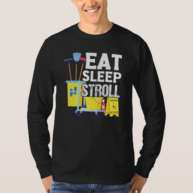 School Custodian Appreciation Janitor Work Uniform T-Shirt (Front)