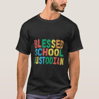 School Custodian Janitor Faith Christian Blessed S T-Shirt
