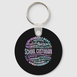 School Custodian Janitor Funny Appregovernment Key Ring