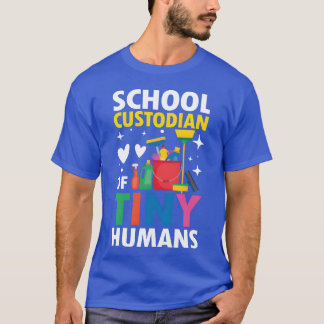 School Custodian Ofiny Humans for a Custodian retr T-Shirt