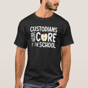 School Custodian U2013 School Worker Caretaker Bac T-Shirt