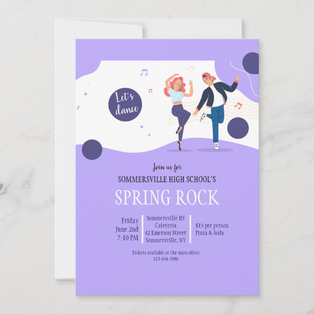 School Dance Invitation (Front)