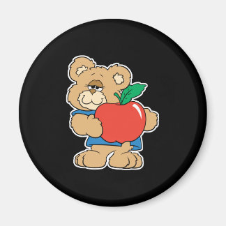 School Days Apple Teddy Bear Magnet