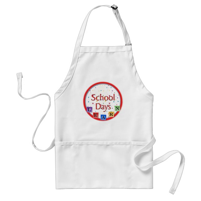 School Days Blocks Standard Apron (Front)