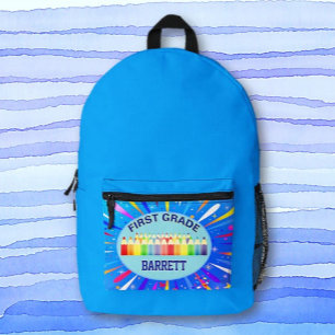School days! First Grade personalised Printed Backpack