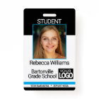 School / Employee Photo Badge - Black And Blue