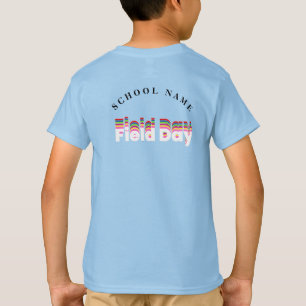 School field day blue colour Team Cheer Squad T-Shirt