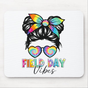 School Field Day Fun Tie Dye Field Day 2025 Girls Mouse Pad