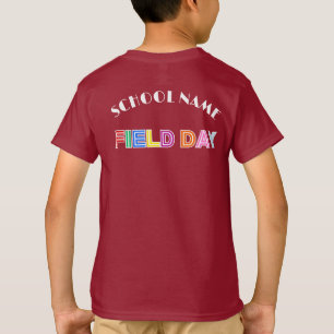 School field day Sport day 2025 Team crew squad T-Shirt