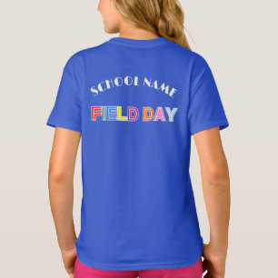 School field day Sport day 2025 Team crew squad T-Shirt