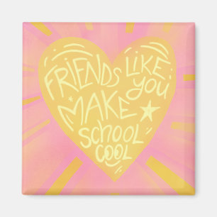School friends Classroom Valentine Magnet