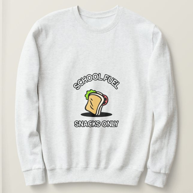 School fuel snacks only-school lunch break tshirt (Design Front)