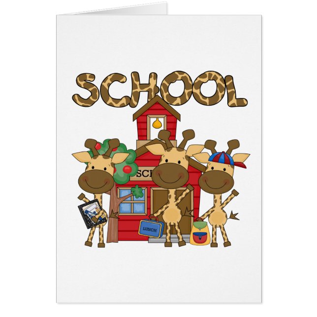 School - Giraffe Tshirts and Gifts (Front)