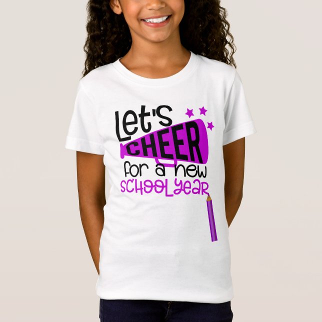 School Girls' Fine Jersey T-Shirt (Front)