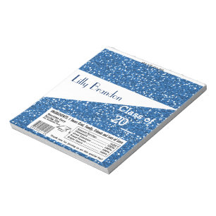 School Graduation Candy Bar Wrapper Party Favour Notepad
