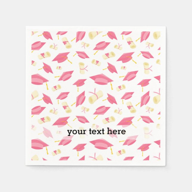 School Graduation Congratulations Napkin (Front)